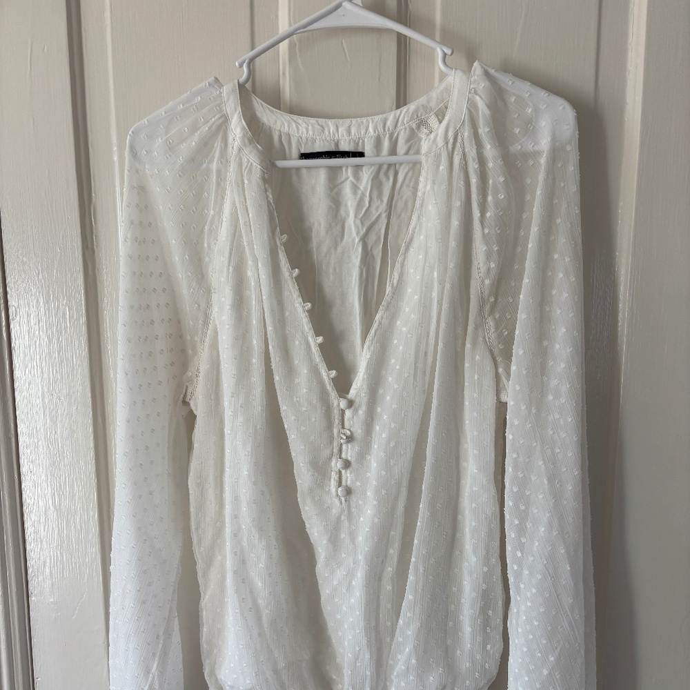 Abercrombie & Fitch Sheer Bodysuit Blouse